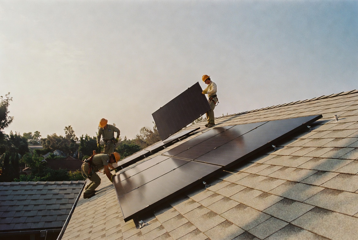 ION SP install crew on a rooftop